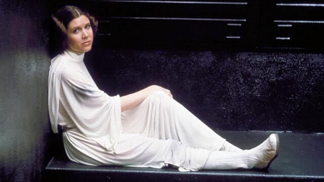 Carrie Fisher como la Princesa Leia